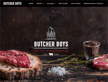 Tablet Screenshot of butcherboysgrill.co.za